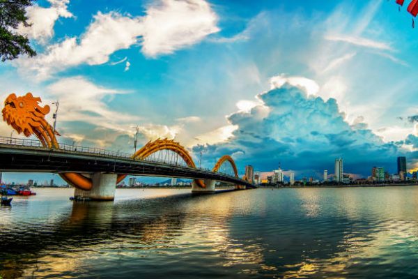Dragon bridge is one of many icon of Da Nang city.