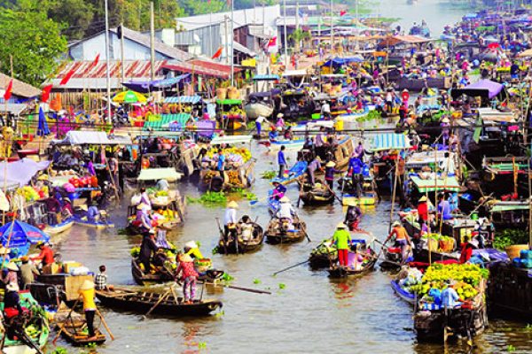me cong cho noi Cai Rang